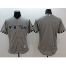 Men New York Yankees Blank Majestic grey Flexbase Authentic Collection Player Jersey