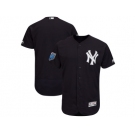 Men New York Yankees Customized Majestic Navy 2018 Spring Training Flex Base Team Jersey