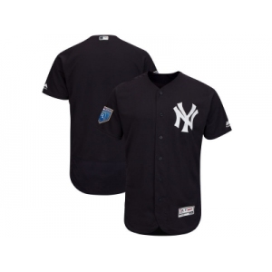 Men New York Yankees Customized Majestic Navy 2018 Spring Training Flex Base Team Jersey