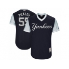 Men's 2017 Little League World Series Yankees #55 Sonny Gray Pickles Navy Jersey