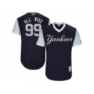 Men's 2017 Little League World Series Yankees Aaron Judge All Rise Navy Jersey