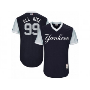 Men's 2017 Little League World Series Yankees Aaron Judge All Rise Navy Jersey