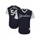 Men's 2017 Little League World Series Yankees Aroldis Chapman The Missile Navy Jersey