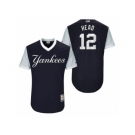 Men's 2017 Little League World Series Yankees Chase Headley Head Navy Jersey