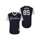 Men's 2017 Little League World Series Yankees Luis Cessa Quique Navy Jersey