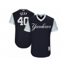 Men's 2017 Little League World Series Yankees Luis Severino Sevy Navy Jersey