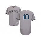 Men's Majestic New York Yankees #10 Phil Rizzuto Grey Flexbase Authentic Collection MLB Jersey