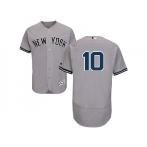 Men's Majestic New York Yankees #10 Phil Rizzuto Grey Flexbase Authentic Collection MLB Jersey