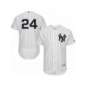 Men's Majestic New York Yankees #24 Gary Sanchez White Home Flexbase Authentic Collection MLB Jersey