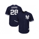 Men's Majestic New York Yankees #28 Joe Girardi Replica Navy Blue Alternate MLB Jersey