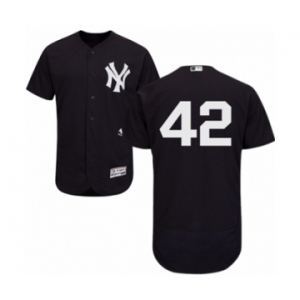 Men's Majestic New York Yankees #42 Mariano Rivera Navy Flexbase Authentic Collection MLB Jersey