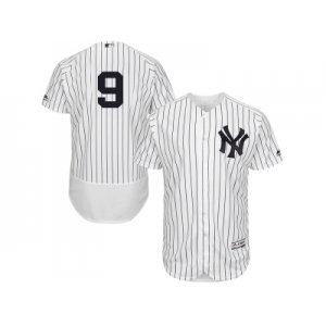 Men's Majestic New York Yankees #9 Roger Maris White Navy Flexbase Authentic Collection MLB Jersey