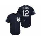 Men's New York Yankees #12 Chase Headley 2017 Spring Training Cool Base Stitched MLB Jersey