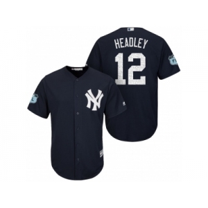 Men's New York Yankees #12 Chase Headley 2017 Spring Training Cool Base Stitched MLB Jersey