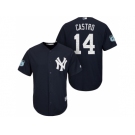 Men's New York Yankees #14 Starlin Castro 2017 Spring Training Cool Base Stitched MLB Jersey