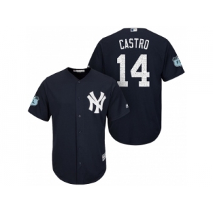 Men's New York Yankees #14 Starlin Castro 2017 Spring Training Cool Base Stitched MLB Jersey