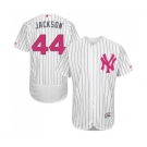 Men's New York Yankees #44 Reggie Jackson Authentic White 2016 Mother's Day Fashion Flex Base Baseball Jersey