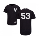 Men's New York Yankees #53 Zach Britton Navy Blue Alternate Flex Base Authentic Collection Baseball Jersey