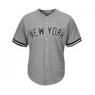 Men's New York Yankees Blank Majestic Gray Road Cool Base Team Jersey