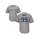 Mens Yankees #99 Aaron Judge Gray Cool Base Jersey