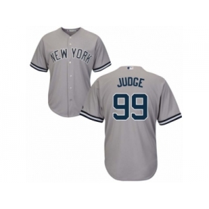 Mens Yankees #99 Aaron Judge Gray Cool Base Jersey