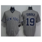 New York Yankees #19 Masahiro Tanaka Grey New Cool Base Stitched Baseball Jersey