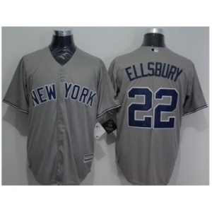 New York Yankees #22 Jacoby Ellsbury Grey New Cool Base Stitched Baseball Jersey