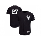 New York Yankees #27 Giancarlo Stanton Navy Blue Flexbase Authentic Collection Stitched MLB Jersey