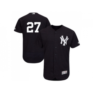 New York Yankees #27 Giancarlo Stanton Navy Blue Flexbase Authentic Collection Stitched MLB Jersey