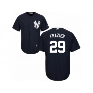 New York Yankees #29 Todd Frazier Replica Navy Blue Alternate MLB Jersey