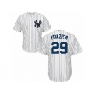 New York Yankees #29 Todd Frazier Replica White Home MLB Jersey