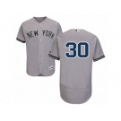 New York Yankees #30 David Robertson Grey Flexbase Authentic Collection MLB Jersey