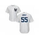 New York Yankees #55 Sonny Gray Replica White Home MLB Jersey