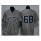 New York Yankees #68 Dellin Betances Grey Flexbase Authentic Collection Stitched Baseball Jersey