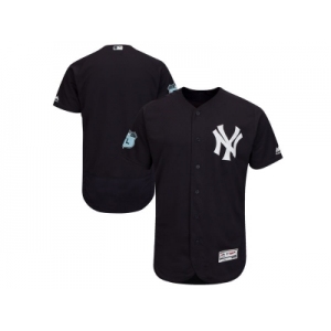 New York Yankees Blank Navy 2017 Spring Training Flexbase Authentic Collection Stitched Baseball Jersey