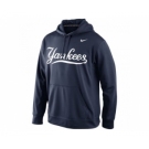 New York Yankees Nike Men's KO Wordmark Perfomance Navy MLB Hoodie