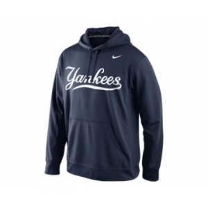 New York Yankees Nike Men's KO Wordmark Perfomance Navy MLB Hoodie