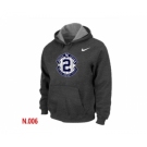 Nike Derek Jeter New York Yankees Official Final Season Commemorative Logo Pullover Hoodie D.Grey