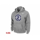 Nike Derek Jeter New York Yankees Official Final Season Commemorative Logo Pullover Hoodie L.Grey