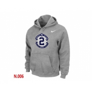 Nike Derek Jeter New York Yankees Official Final Season Commemorative Logo Pullover Hoodie L.Grey