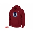 Nike Derek Jeter New York Yankees Official Final Season Commemorative Logo Pullover Hoodie Red