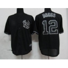 mlb jerseys new york yankees #12 ransom black fashion