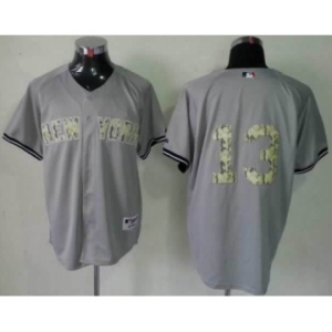 mlb jerseys new york yankees #13 rodriguez grey[number camo]