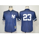 mlb jerseys new york yankees #23 mattingly m&n blue 1995