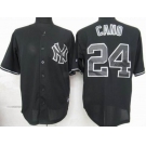 mlb jerseys new york yankees #24 cano black fashion