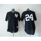 mlb jerseys new york yankees #24 cano black[2011 road cool base BP]W