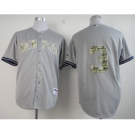 mlb jerseys new york yankees #3 ruth grey[number camo]