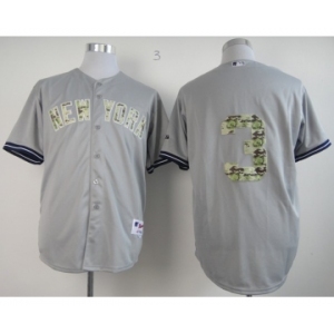 mlb jerseys new york yankees #3 ruth grey[number camo]