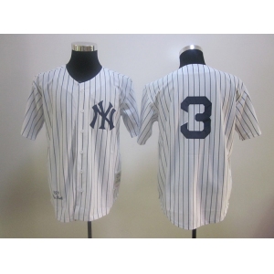 mlb jerseys new york yankees #3 ruth m&n white 1929