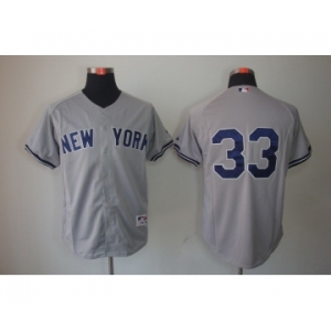 mlb jerseys new york yankees #33 grey[2013]